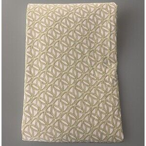 West Elm ChainInterlocking Geometric Sage Green Duvet Cover King 100% Cotton